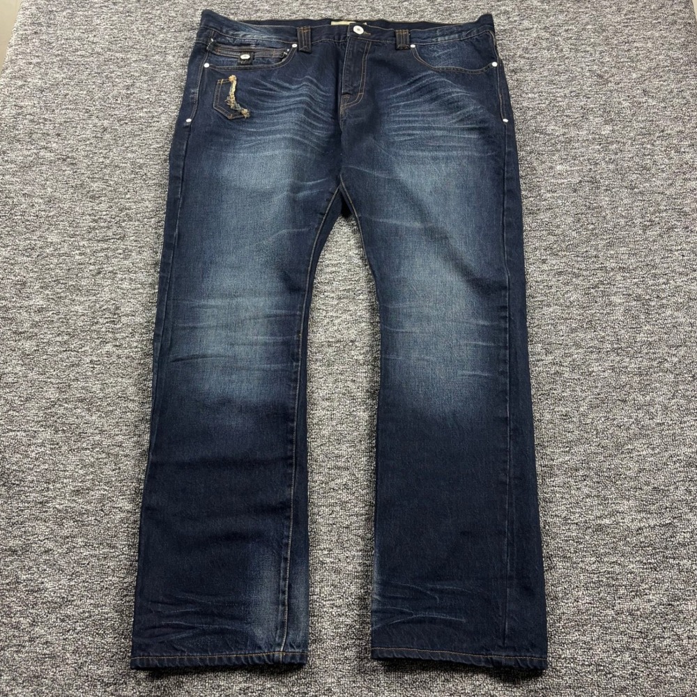 Y2K 2000s Jimmy Taverniti Relaxed Straight Leg‎ Japanese Selvedge Denim Size 40